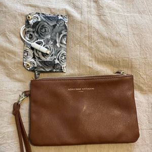 Leather wristlet